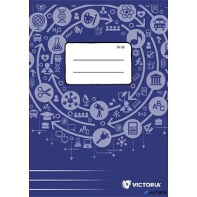   Füzet, tűzött, A5, vonalas, 32 lap, 3. osztály, VICTORIA PAPER Circle "12-32"