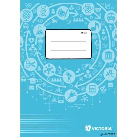   Füzet, tűzött, A5, vonalas, 32 lap, 2. osztály, VICTORIA PAPER Circle "16-32"