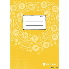   Füzet, tűzött, A4, francia kockás, 32 lap, VICTORIA PAPER Circle "88-32"