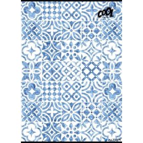  Füzet, tűzött, A4, kockás, 80 lap, COOL BY VICTORIA "Mediterrain patterns"