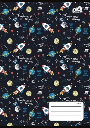 Füzet, tűzött, A5, vonalas, 32 lap, 1. osztály, COOL BY VICTORIA "Kids Adventure", "14-32"