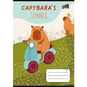   Füzet, tűzött, A5, vonalas, 32 lap, 1. osztály, COOL BY VICTORIA "Capibara", "14-32"
