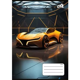   Füzet, tűzött, A5, vonalas, 32 lap, 2. osztály, COOL BY VICTORIA "Future Cars", "16-32"