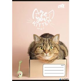   Füzet, tűzött, A5, vonalas, 32 lap, 4-8. osztály, COOL BY VICTORIA "Cats Forever", "21-32"