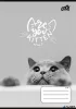 Füzet, tűzött, A5, vonalas, 32 lap, 4-8. osztály, COOL BY VICTORIA "Cats Forever", "21-32"