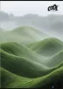 Füzet, tűzött, A4, sima, 80 lap, COOL BY VICTORIA "Green Calm"