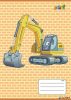 Füzet, tűzött, A5, vonalas, 32 lap, 1. osztály, COOL BY VICTORIA, "Excavator", "14-32"
