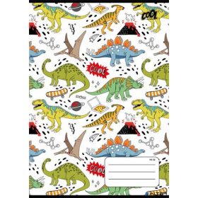   Füzet, tűzött, A5, vonalas, 32 lap, 1. osztály, COOL BY VICTORIA 'Dinosaurus world', '14-32'