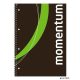 Spirálfüzet, A4, sima, 90 lap, perforált, lyukasztott, VICTORIA PAPER, "Momentum"