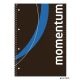 Spirálfüzet, A4, vonalas, 90 lap, perforált, lyukasztott, VICTORIA PAPER, "Momentum"
