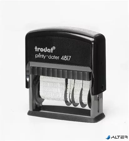 Dátum- és szövegbélyegző, 12 féle szöveggel, TRODAT '4817'