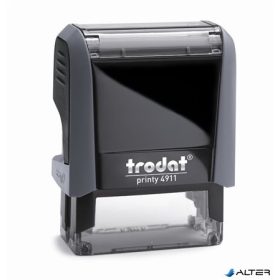   Bélyegző, TRODAT "Printy 4911", fekete ház, kék párnával