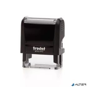   Bélyegző, TRODAT "Printy 4912", fekete ház, kék párnával