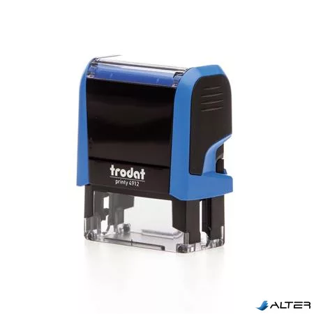 Bélyegző, TRODAT "Printy 4912", kék ház, fekete párnával