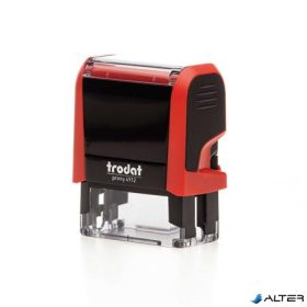   Bélyegző, TRODAT "Printy 4912", piros ház, fekete párnával