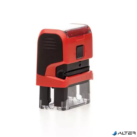 Bélyegző, TRODAT "Printy 4912", piros ház, fekete párnával