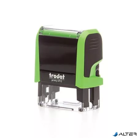 Bélyegző, TRODAT 'Printy 4912', világoszöld ház, fekete párnával