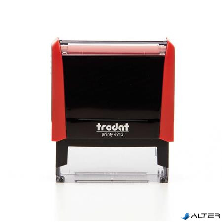 Bélyegző, TRODAT "Printy 4913", piros ház, fekete párnával