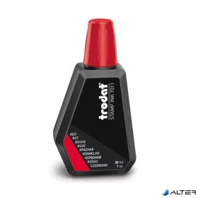 Bélyegzőfesték, 28 ml, TRODAT, piros