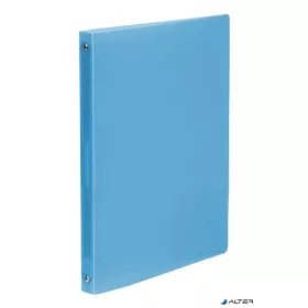   Gyűrűs könyv, 4 gyűrű, 25 mm, A4, PP, VIQUEL 'Propyglass', kék