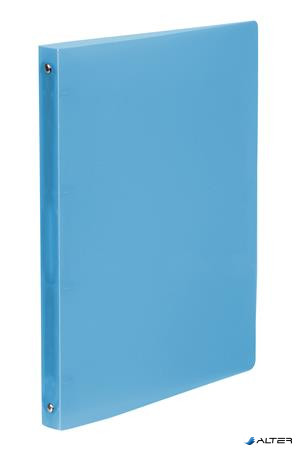 Gyűrűs könyv, 4 gyűrű, 25 mm, A4, PP, VIQUEL 'Propyglass', kék