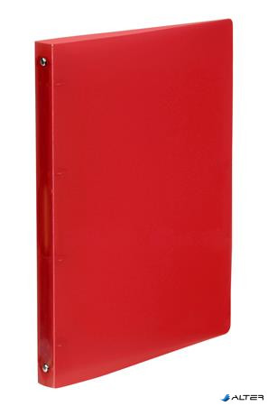 Gyűrűs könyv, 4 gyűrű, 25 mm, A4, PP, VIQUEL 'Propyglass', málnapiros