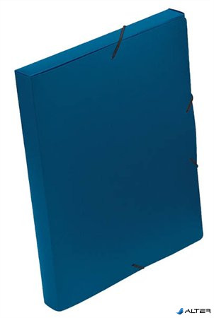 Gumis mappa, 30 mm, PP, A4, VIQUEL "Essentiel", kék