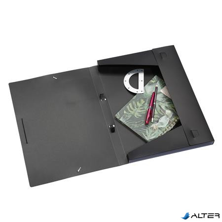 Irattartó mappa, gumis, 30 mm, A3, PP, VIQUEL "Creativ Gallery", fekete