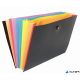 Harmonikamappa, PP, 8 rekeszes, VIQUEL 'Rainbow Class', fekete