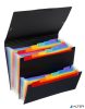 Harmonikamappa, PP, 12+6 rekeszes, VIQUEL "Rainbow Class", fekete