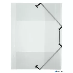   Gumis mappa, 15 mm, PP, A4, VIQUEL 'Propyglass', áttetsző