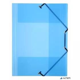   Gumis mappa, 15 mm, PP, A4, VIQUEL 'Propyglass', kék