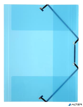 Gumis mappa, 15 mm, PP, A4, VIQUEL 'Propyglass', kék