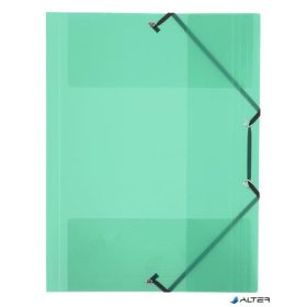   Gumis mappa, 15 mm, PP, A4, VIQUEL "Propyglass", zöld