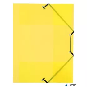   Gumis mappa, 15 mm, PP, A4, VIQUEL 'Propyglass', sárga