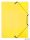 Gumis mappa, 15 mm, PP, A4, VIQUEL 'Propyglass', sárga