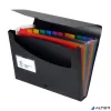 Harmonikamappa, PP, 12 rekeszes, VIQUEL "Rainbow Class", fekete