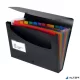 Harmonikamappa, PP, 12 rekeszes, VIQUEL "Rainbow Class", fekete