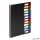 Irattartó mappa, gumis, 12 részes, VIQUEL "Rainbow Class", fekete