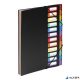 Irattartó mappa, gumis, 12 részes, VIQUEL 'Rainbow Class', fekete