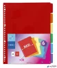 Regiszter, műanyag, A4 Maxi, 6 részes, VIQUEL