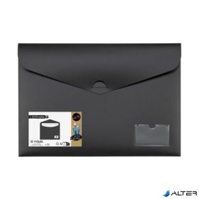   Irattartó tasak, A3, PP, bújtatós záródás, VIQUEL 'Creativ Gallery', fekete