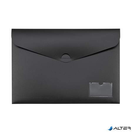 Irattartó tasak, A3, PP, bújtatós záródás, VIQUEL 'Creativ Gallery', fekete