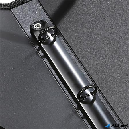 Kottatartó, 4 gyűrűs, 25 mm, A4, PP, VIQUEL 'Vocalyz Adagio', fekete