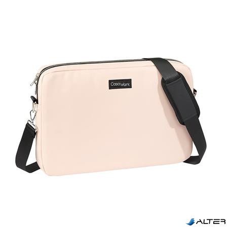 Notebook táska, 15', VIQUEL CASAWORK 'Rubber Nude', rózsaszín