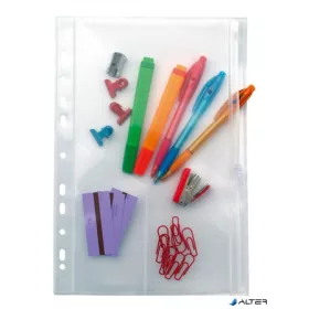   Genotherm, lefűzhető, cipzáras, A4, 200 mikron, víztiszta, 2 részes, VIQUEL