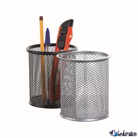 Írószertartó, fémhálós, VICTORIA OFFICE, fekete