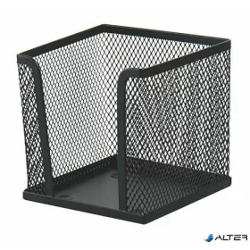 Kockatömbtartó, fémhálós, VICTORIA OFFICE, fekete
