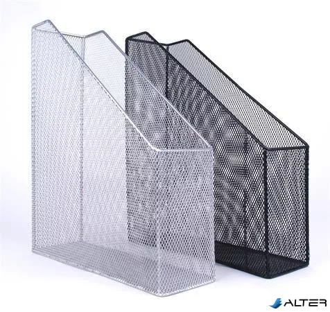 Iratpapucs, fémhálós, VICTORIA OFFICE, fekete