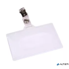 Névkitűző, csíptetővel, 88x54 mm, VICTORIA OFFICE